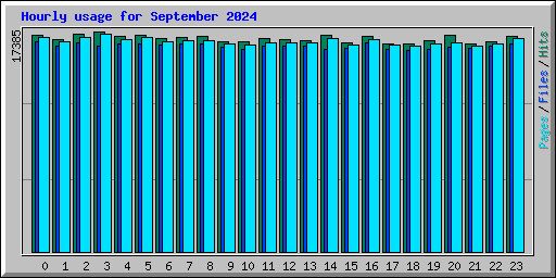 Hourly usage for September 2024